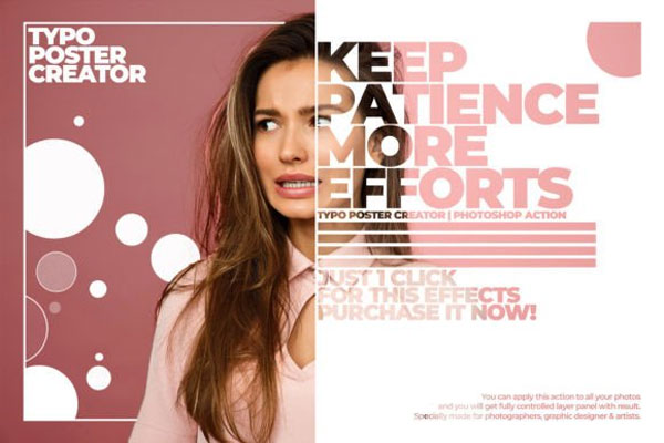 Typo Poster Creator Photoshop Action