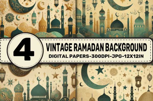 Vintage Ramadan Background