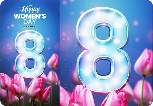 Women’s Day PSD Instagram Story Template With 8No