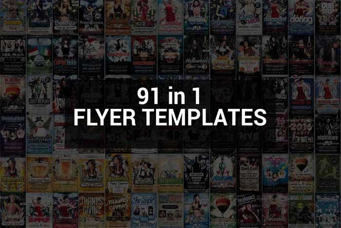 91 In 1Flyer Template Bundle