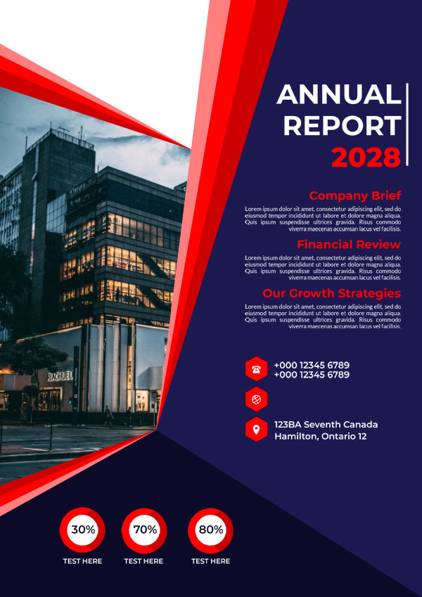 Annual Report Brochure Design Template