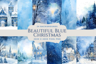 Beautiful Blue Christmas Backgrounds