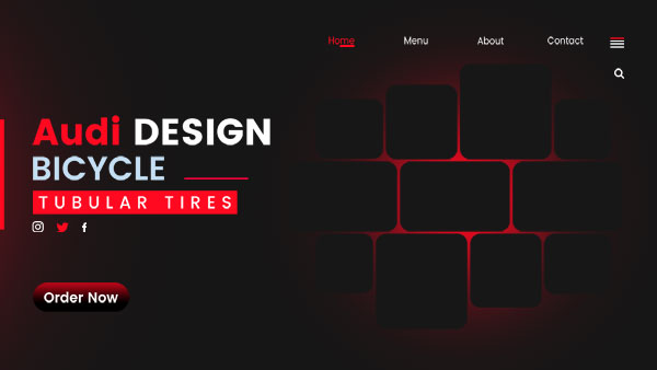 Bicycling Website Banner Design