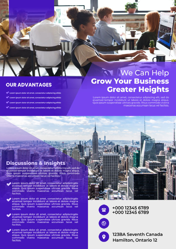 Business Brochure Design Template Vector