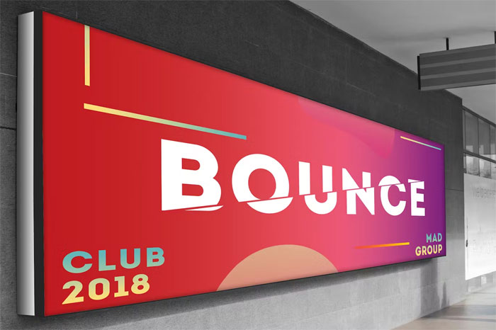 Horizontal Mock-up Mupi Billboard