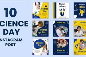 10 Science Day Instagram Post Video Template