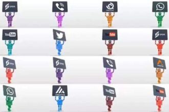 Cartoon Robot Holding Tablet Logo Reveal Bundle for Premiere Pro