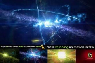 Cinematic Space Particles Explosion Logo Intro Template