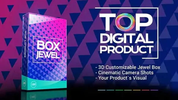 Digital Product Box Teaser After Effects Template