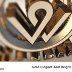 Gold Elegant and Bright Logo Reveal After Effects Template