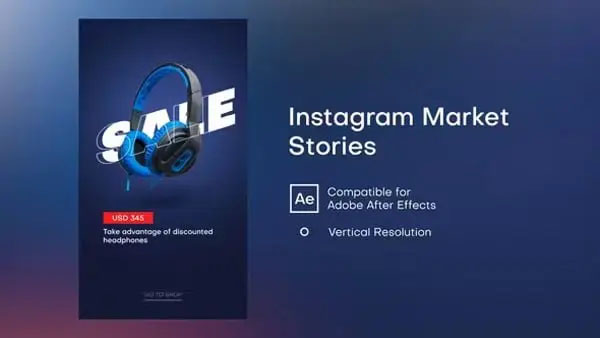 Instagram Market Stories After Effects Template