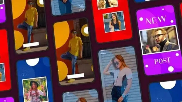 Instagram Story and Post Minimal Frames After Effects Template