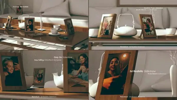 Realistic Photo Frame After Effects Template
