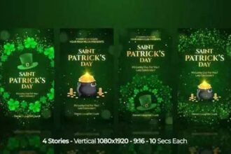 St Patrick's Day Instagram Stories After Effects Template