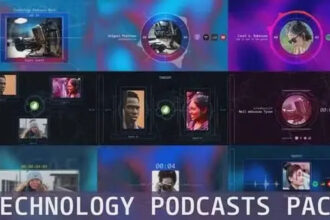 Technology Podcasts Pack After Effects Template